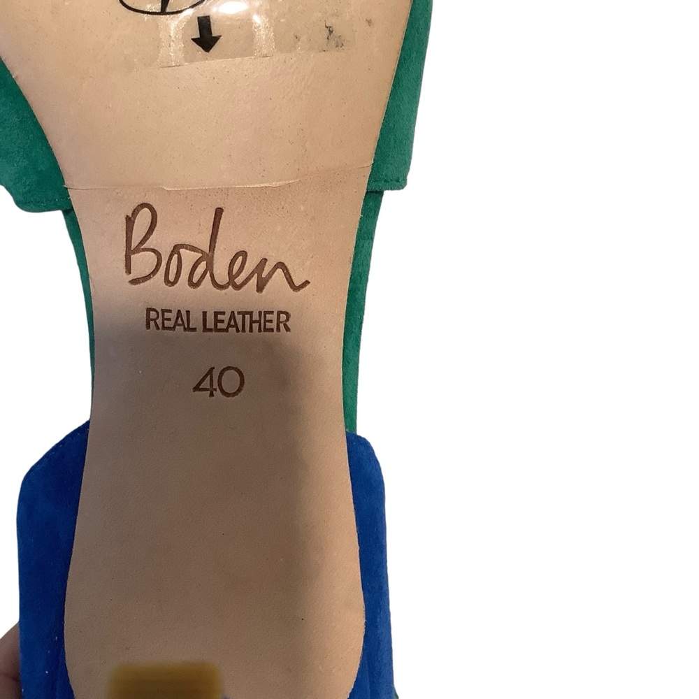 Boden Suede Color Block Strappy Heels - Picture 7 of 8